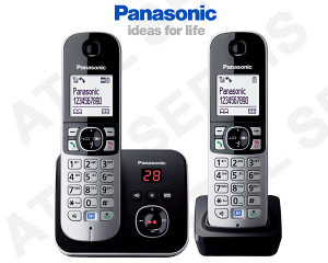 Bezdrátový telefon Panasonic KX-TG6821FXB DUO
