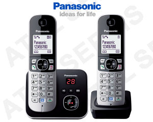 Bezdrtov telefon Panasonic KX-TG6821FXB DUO