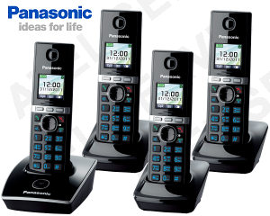 Bezdrátový telefon Panasonic KX-TG8051FXB QUATTRO