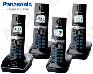 Bezdrtov telefon Panasonic KX-TG8051FXB QUATTRO