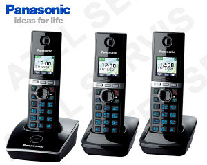 Bezdrtov telefon Panasonic KX-TG8051FXB TRIO