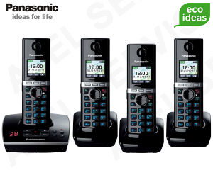 Bezdrtov telefon Panasonic KX-TG8061FXB QUATTRO