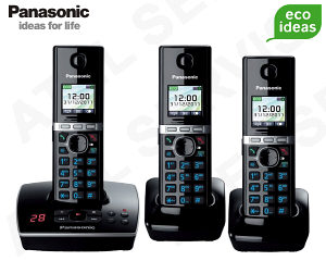 Bezdrtov telefon Panasonic KX-TG8061FXB TRIO